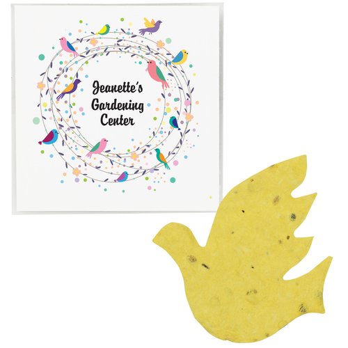 Plant-A-Shape Flower Seed Packet - Dove Main Image