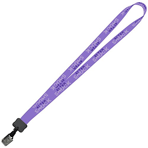 Dye-Sub Lanyard - 3/4" - 36" - Metal Bulldog Clip Main Image