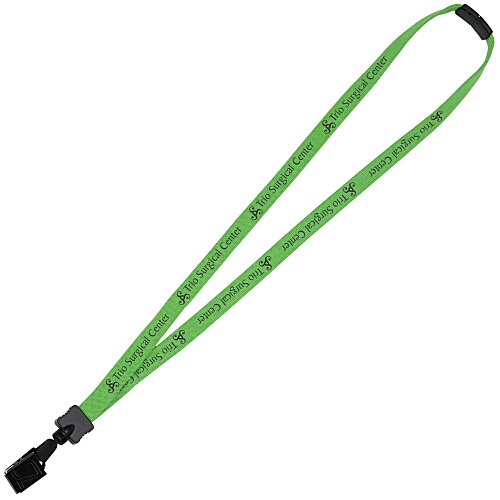 Lanyard with Neck Clasp - 5/8 inch - 32 inches - Large Metal Bulldog Clip Main Image