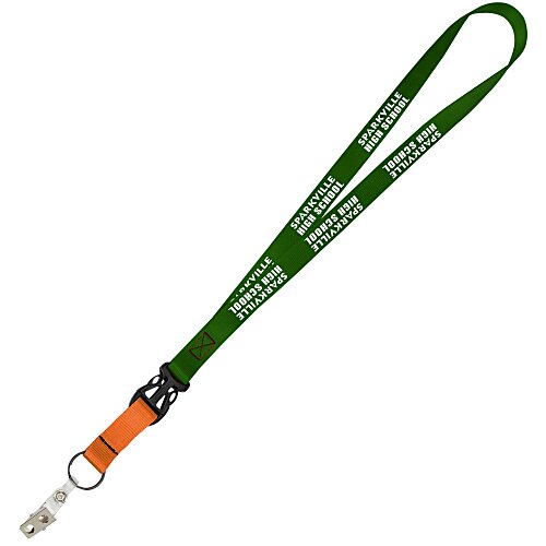 Mix and Match Smooth Nylon Lanyard - 3/4 inch - 38 inches - Snap with Metal Bulldog Clip Main Image