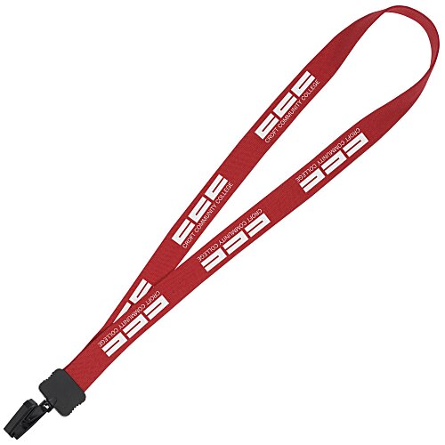 Lanyard - 7/8" - 32" - Plastic Bulldog Clip Main Image