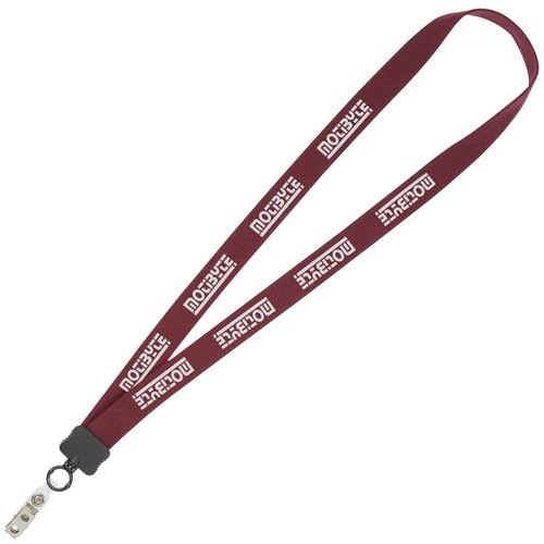Lanyard - 7/8 inch - 34 inches - Snap with Metal Bulldog Clip Main Image