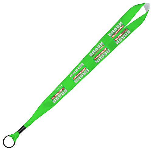 Full Color Ribbon Lanyard - 7/8" - 32" - Metal Split Ring Main Image