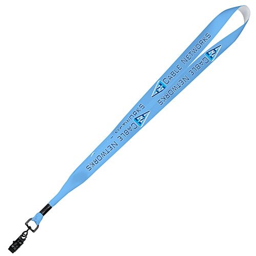 Full Color Ribbon Lanyard - 7/8" - 36" - Metal Bulldog Clip Main Image