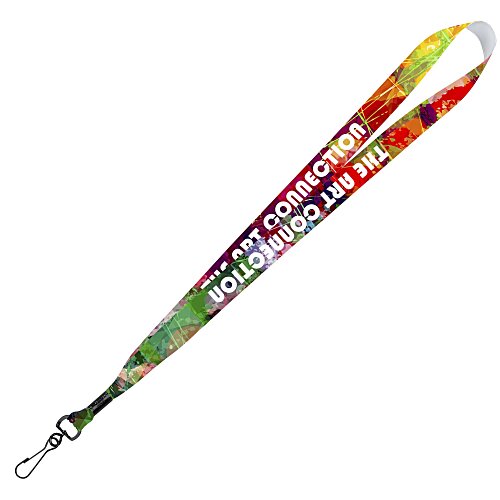 Full Color Ribbon Lanyard - 7/8" - 34" - Metal Swivel Snap Hook Main Image