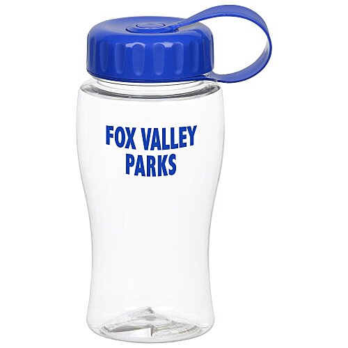 Clear Impact Poly-Pure Lite Bottle with Tethered Lid-18 oz. Main Image