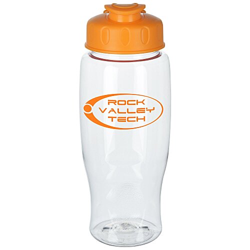 Clear Impact Comfort Grip Bottle with Flip Lid - 27 oz. Main Image