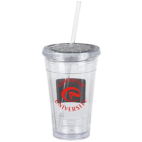 Chalkboard Tumbler with Straw - 16 oz. Main Image