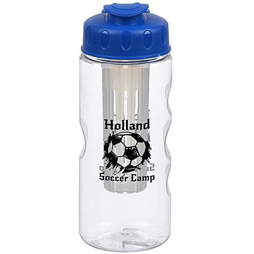 Clear Impact Infuser Mini Mountain Bottle with Flip Lid - 22 oz. Main Image