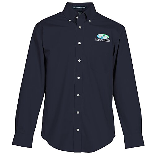 Crown Collection Solid Broadcloth Shirt - Men's Main Image