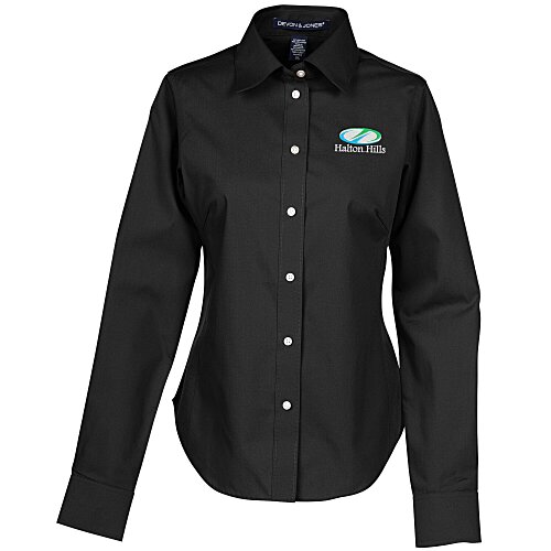 Crown Collection Solid Broadcloth Shirt - Ladies' Main Image