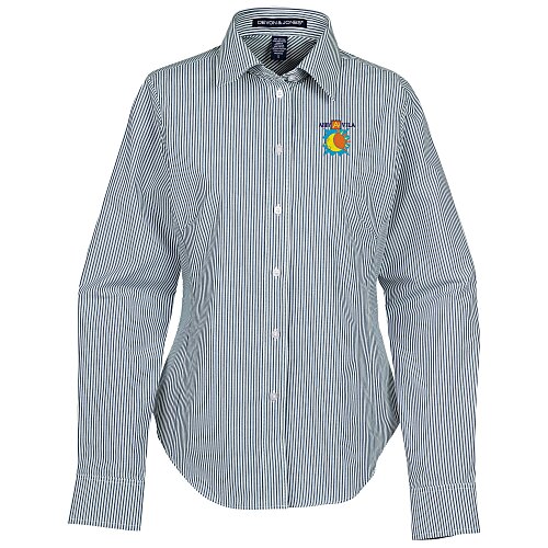 Crown Collection Banker Stripe Shirt - Ladies' Main Image