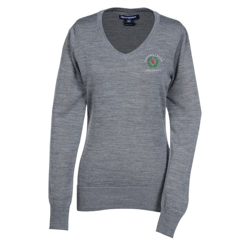 Cutter & Buck V-Neck Merino Blend Sweater - Ladies' Main Image