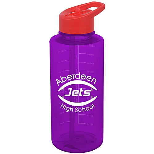 Mountain Bottle with Flip Straw Lid - 36 oz. Main Image