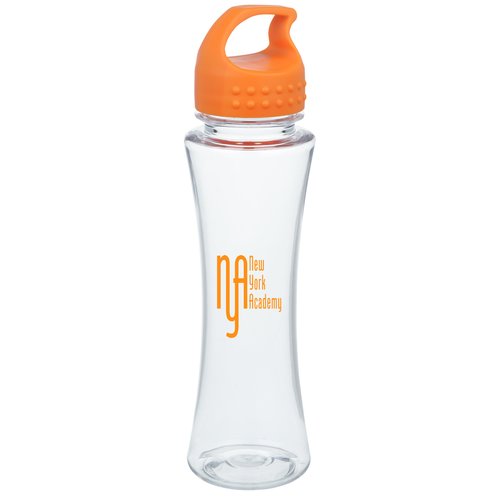 Clear Impact Curve Bottle with Crest Lid - 17 oz. Main Image