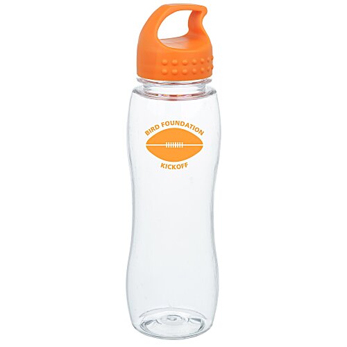 Clear Impact Poly-Pure Slim Grip Bottle with Crest Lid-25 oz Main Image