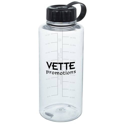 Clear Impact Mountain Bottle with Tethered Lid - 36 oz. Main Image