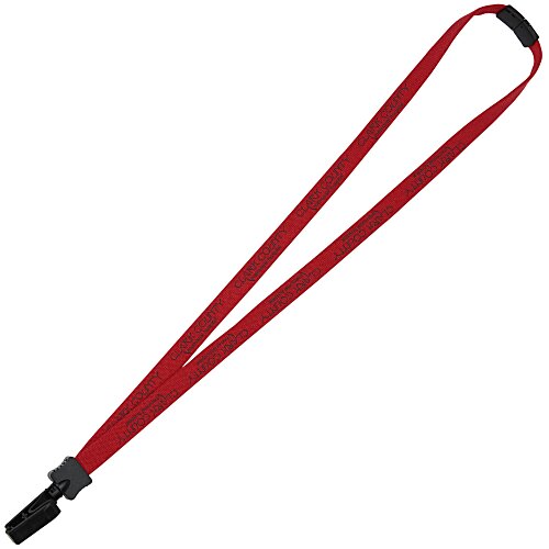 Lanyard with Neck Clasp - 5/8 inch - 32 inches - Plastic Bulldog Clip - 24 hr Main Image