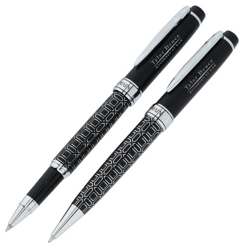 Balmain Statement Twist Metal Pen & Rollerball Pen Set Main Image
