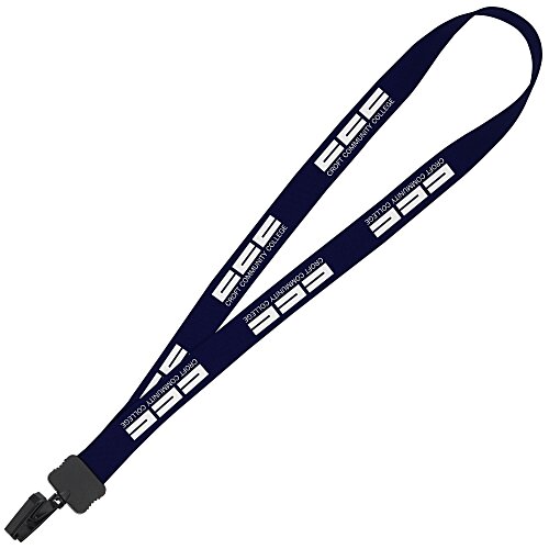 Lanyard - 7/8" - 32" - Plastic Bulldog Clip - 24 hr Main Image