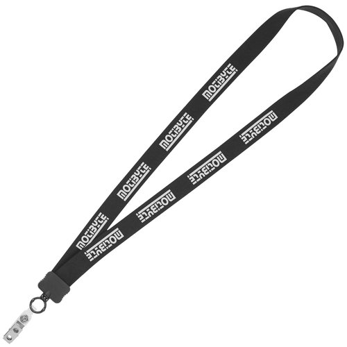Lanyard - 7/8 inch - 34 inches - Snap with Metal Bulldog Clip - 24 hr Main Image