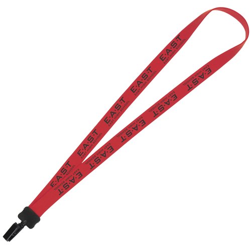 Lanyard - 7/8 inch - 36 inches - Plastic Bulldog Clip - 24 hr Main Image