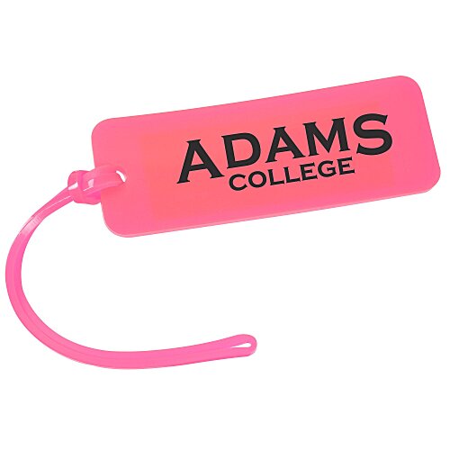 Rectangle Luggage Tag - 1 1/2 inches x 4 inches - Translucent Main Image