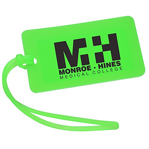 Rectangle Luggage Tag - 2 inches x 3 1/2 inches - Translucent Main Image