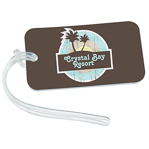 Rectangle Luggage Tag - 2 inches x 3 1/2 inches - Translucent - Full Color Main Image
