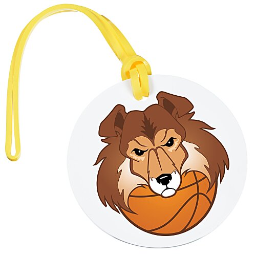 Round Luggage Tag - Opaque - Full Color Main Image