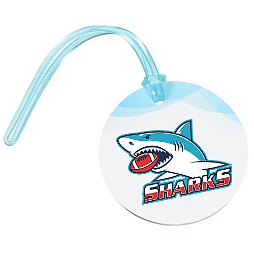 Round Luggage Tag - Translucent - Full Color Main Image