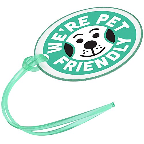 Oval POLYspectrum Bag Tag - Translucent Main Image