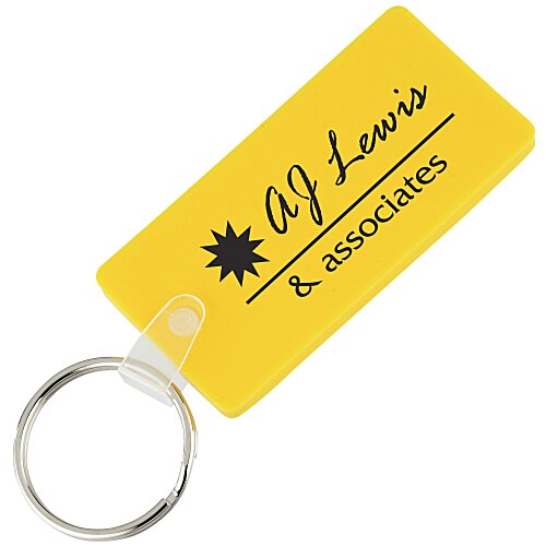 Rounded Corner Rectangle Soft Keychain - Opaque Main Image