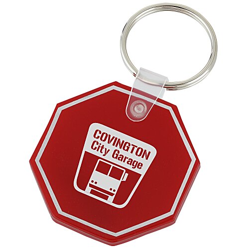 Stop Sign Soft Keychain - Opaque Main Image