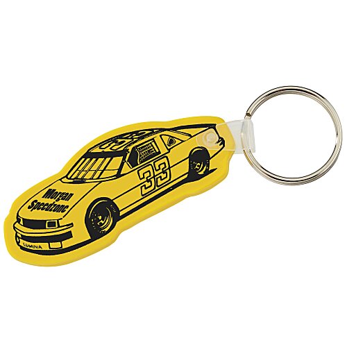 Race Car Soft Keychain - Opaque Main Image