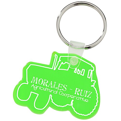 Tractor Soft Keychain - Translucent Main Image