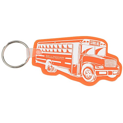 School Bus Soft Keychain - Translucent Main Image