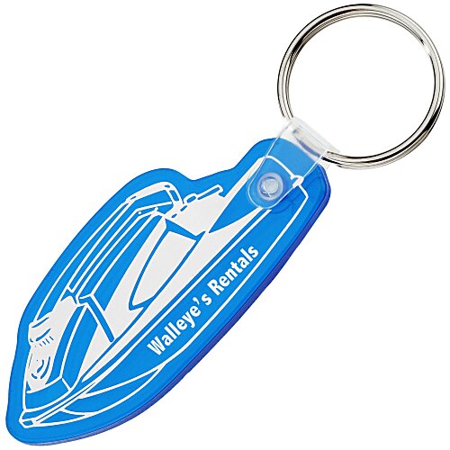 Jet Ski Soft Keychain - Translucent Main Image