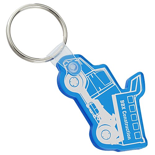 Dump Truck Soft Keychain - Translucent Main Image