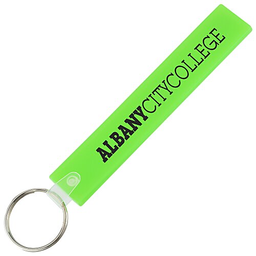 Long Rectangle Soft Keychain - Translucent Main Image