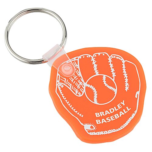 Baseball Mitt Soft Keychain - Translucent Main Image