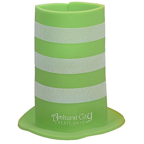 Foam Tall Striped Top Hat Main Image
