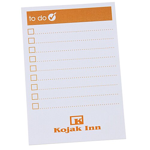 Post-it® Notes - 6" x 4" - Exclusive - To Do - 25 Sheet - 24 hr Main Image