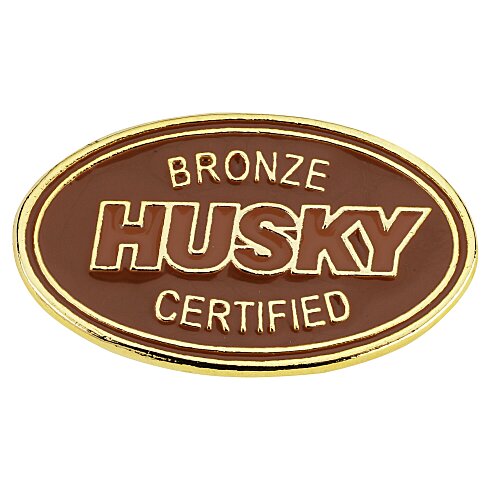 Classic Die Cast Lapel Pin - Oval Main Image