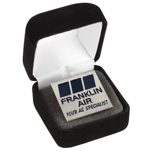 Classic Die Cast Lapel Pin - Square - Gift Box Main Image