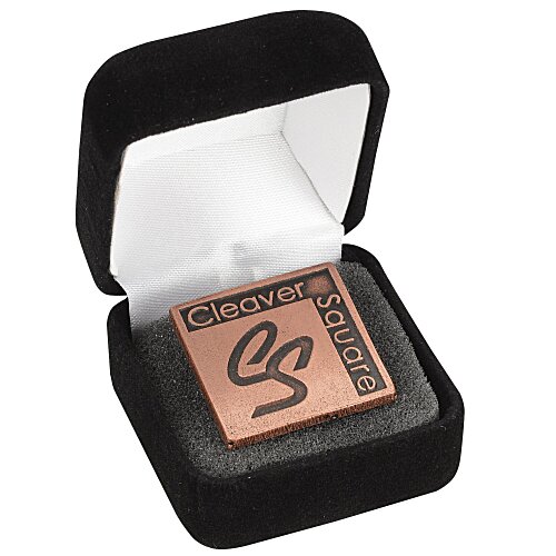 Econo Lapel Pin - Square - Gift Box Main Image