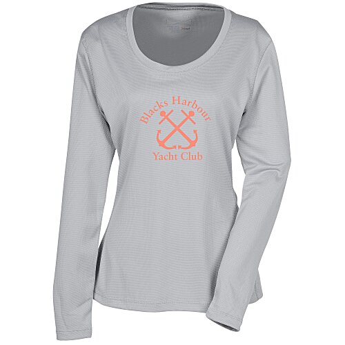Popcorn Knit Performance Long Sleeve Tee - Ladies' - Screen Main Image