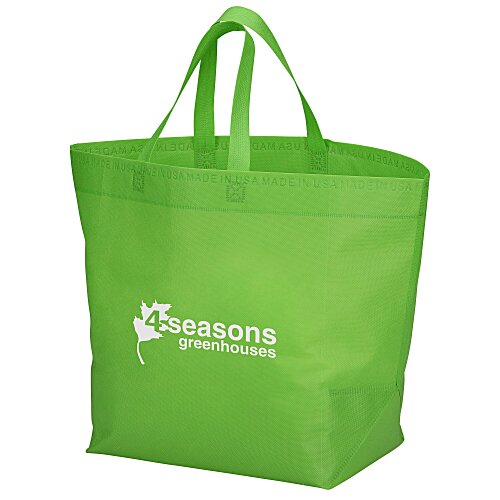 Heat Seal Large Gusset Tote - 13 1/2 inches x 12 inches Main Image