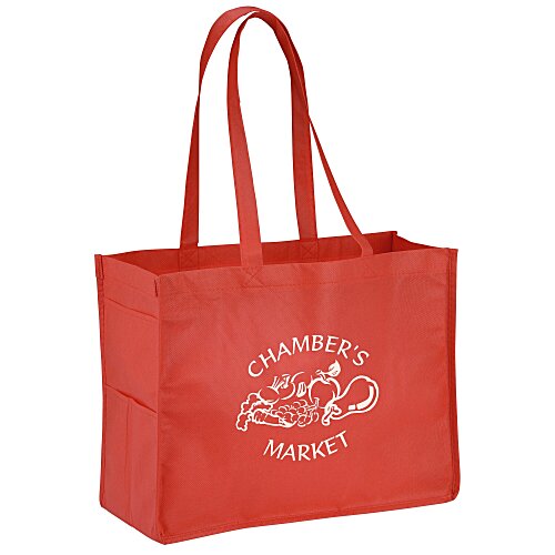 Side Pocket Tote - 12" x 16" Main Image