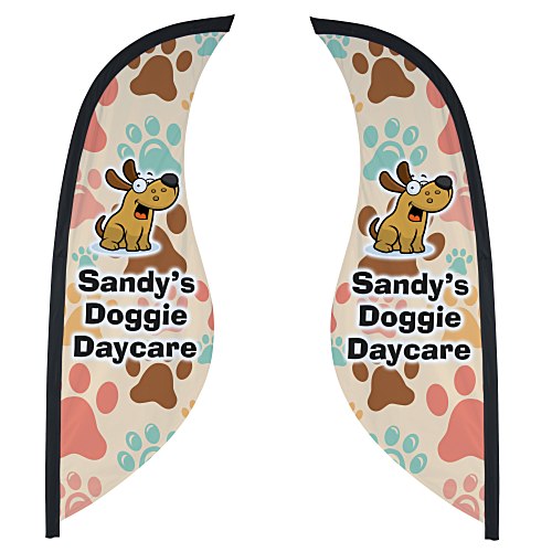Sabre Sail Sign - 9' - Two Sided - Replacement Graphic Main Image